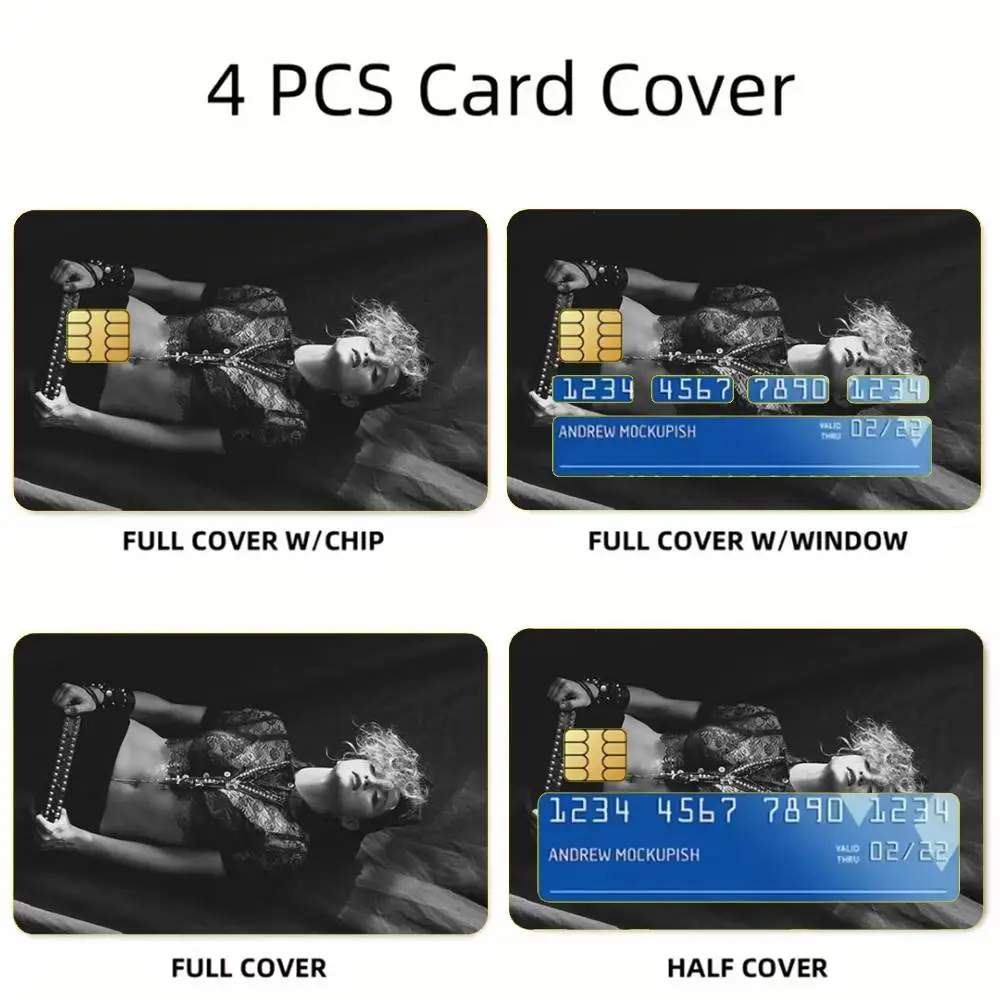 Singer M-Madonna Card Stickers For Debit Bank Credit Cards Metro Bus Pass Sticker Decoration Cover Skin