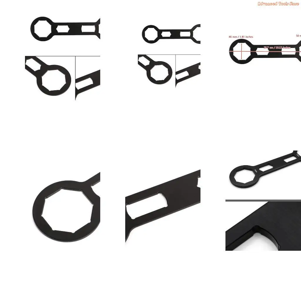 Dual for Head Fork Cap Wrench 1.81in/2.16in 46mm/50mm Dirt Bike Tool Quality Iro W91B