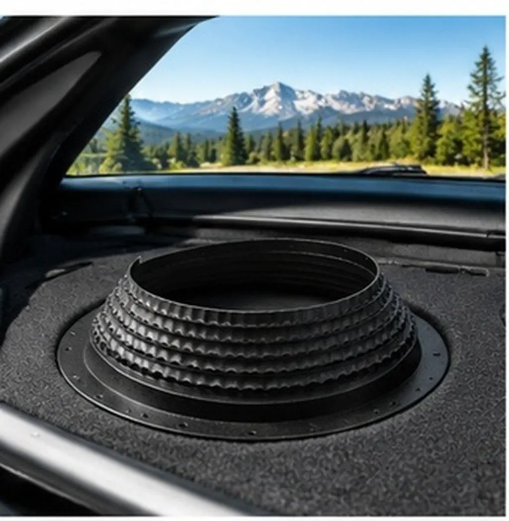 2Pcs 8 Inch Waterproof Speaker Cover for Car Audio Stereo Speakers Black Robust Honeycomb Design Heat Dissipation Weatherproof