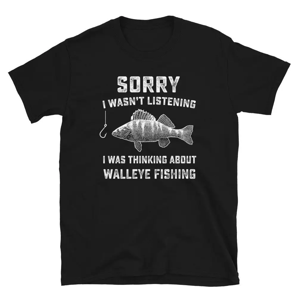 Funny Walleye Fishing T Shirt Freshwater Fish Fishermen Joke s Fisherman Humor