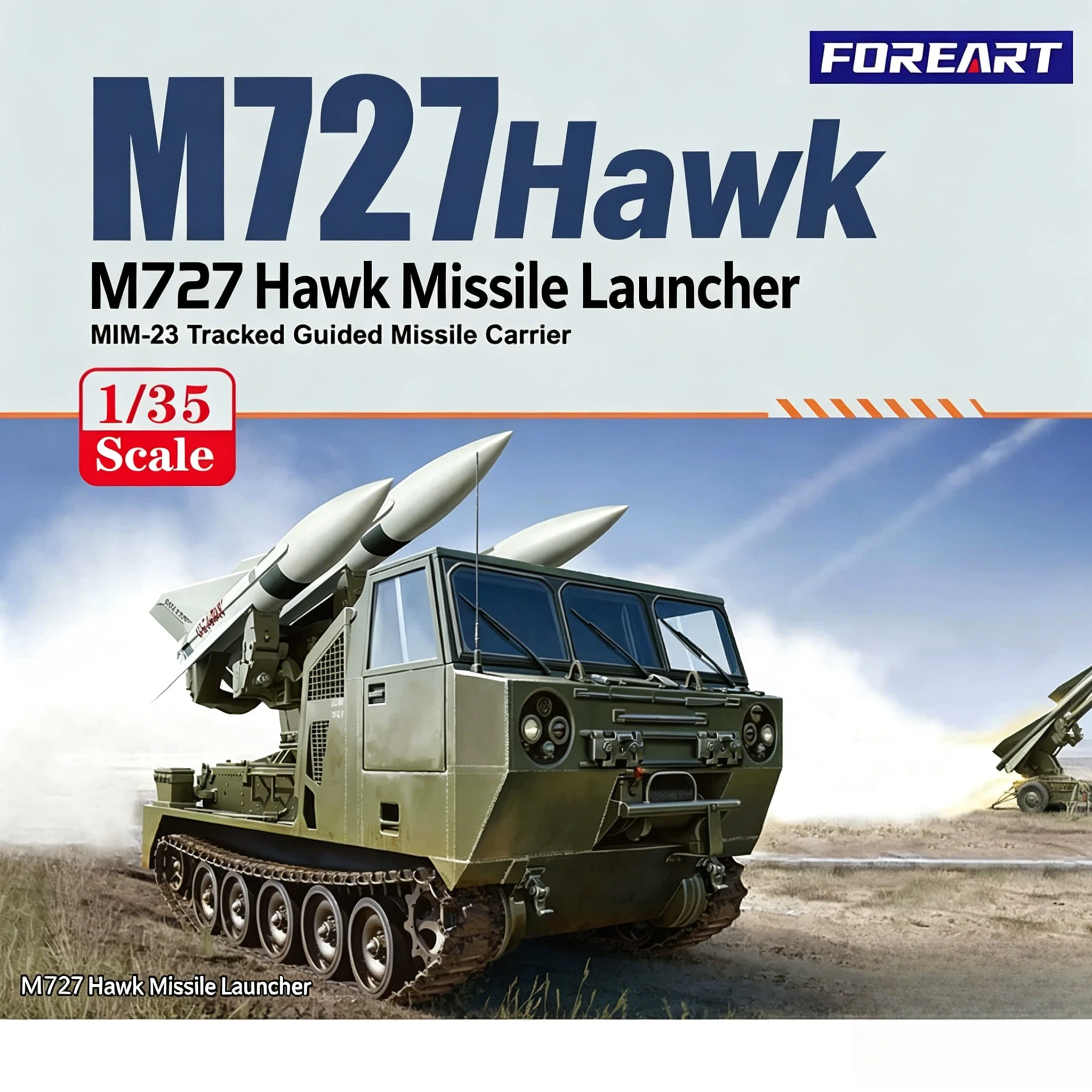 FOREART Modell R5902 1/35 M727 Hawk Raketenstartfahrzeug Plastikmodellbausatz