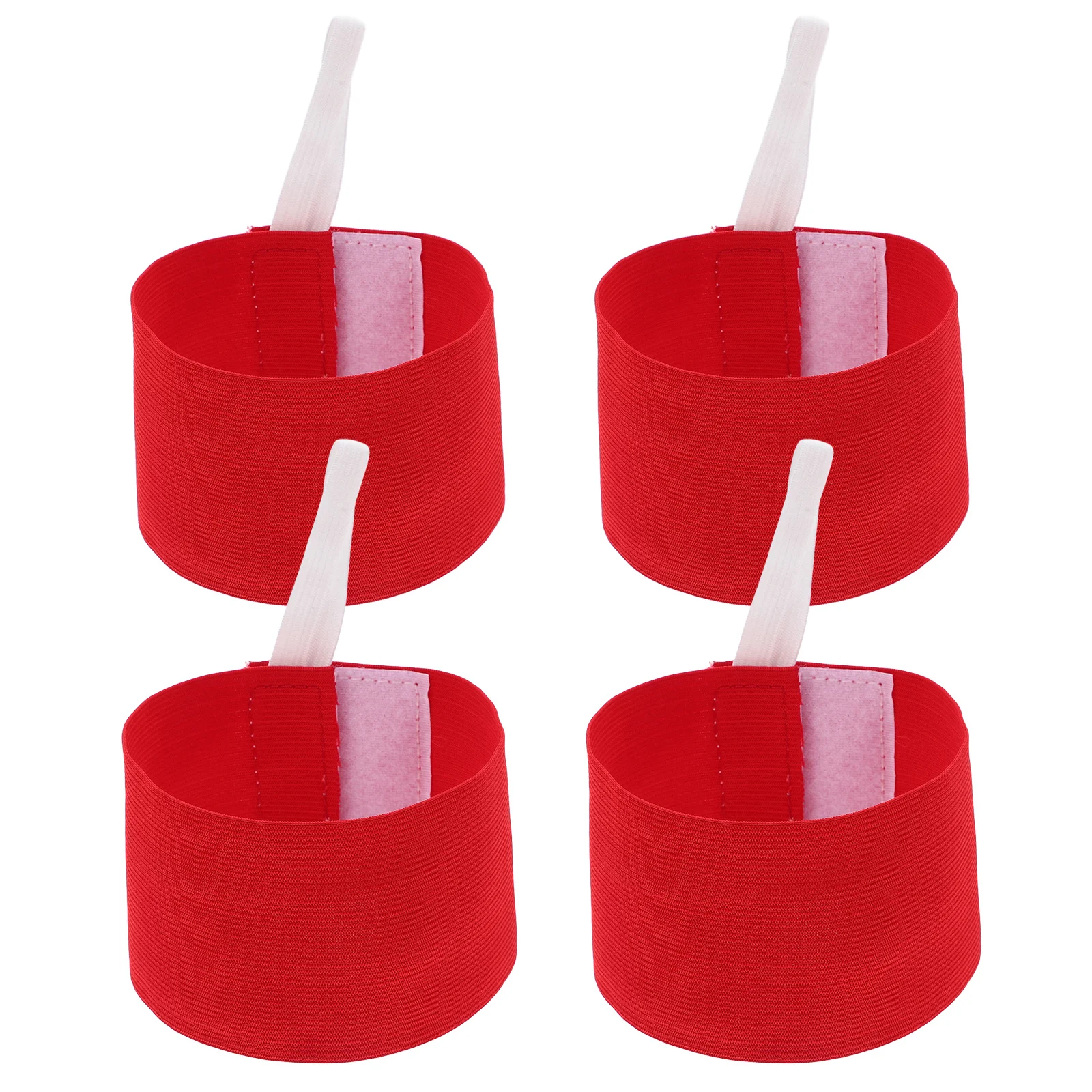 

4Pcs Safety Armband Nonslip Design Blank Badge Parade Event Wristbands Team Identification Organizer Armband Soccer