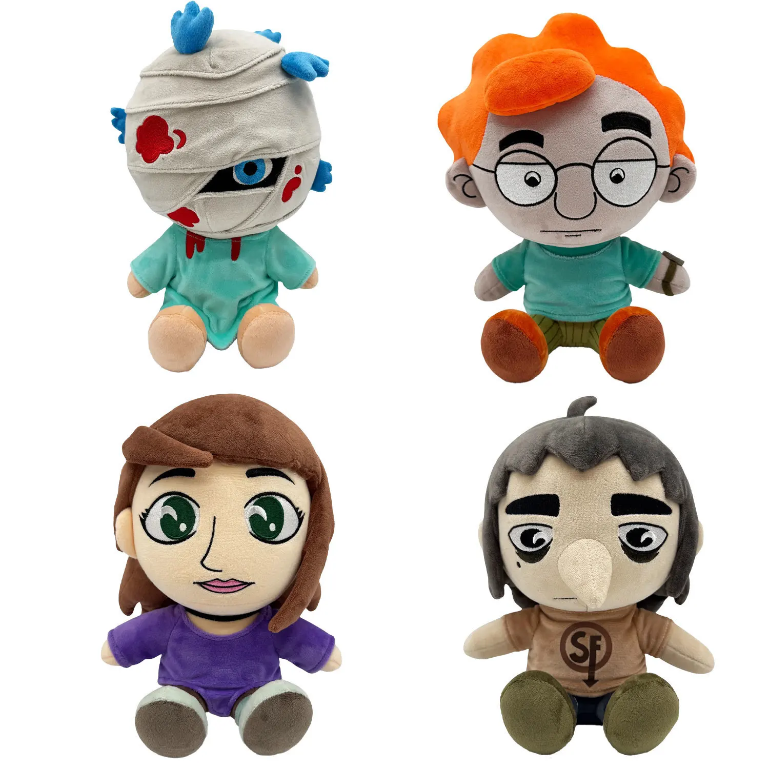 

New Sally Face Plush Doll Sal Larry Ash Todd Stuffed Toy Game Peripheral Cartoon Cotton Doll Halloween Christmas Gift