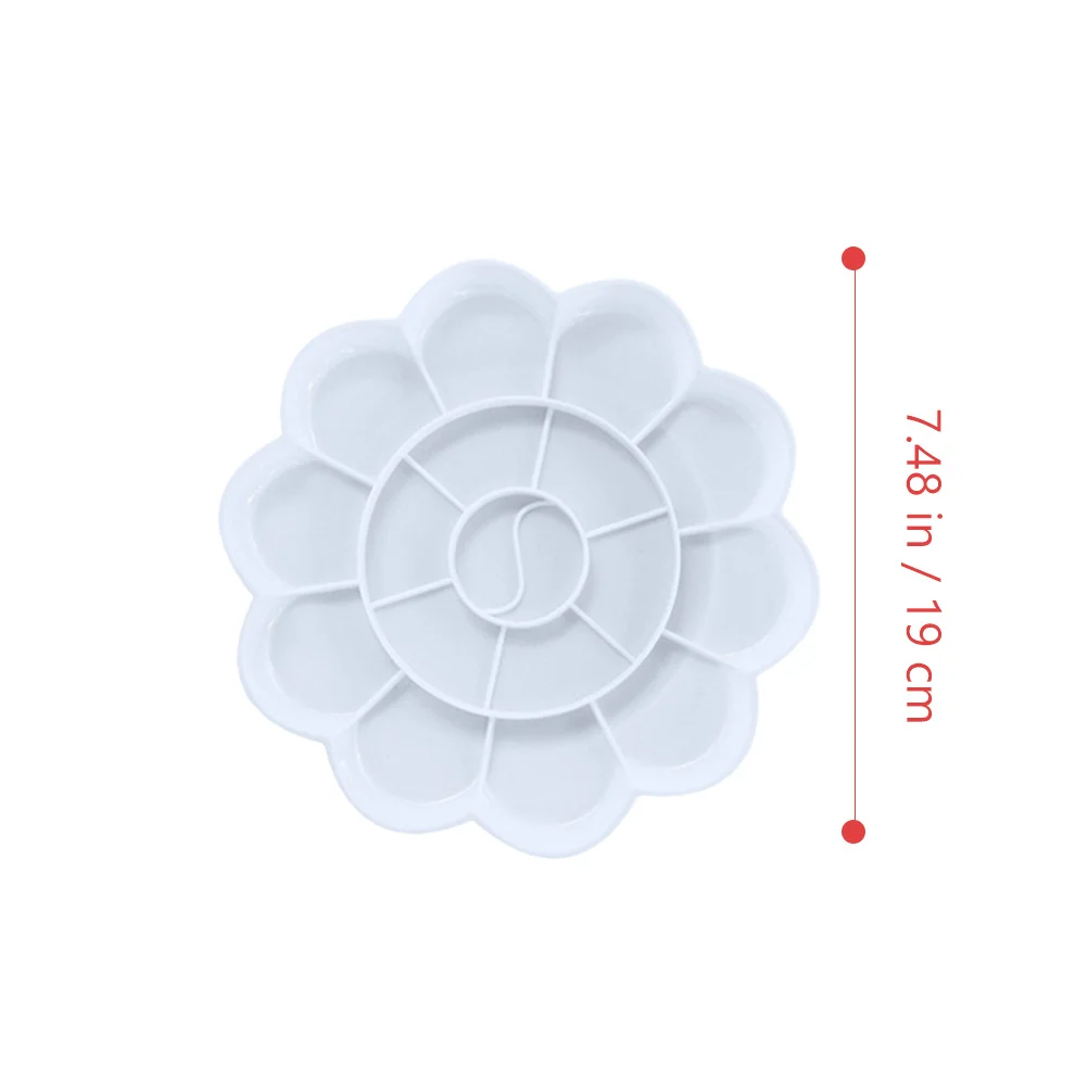 

12Pcs Artist Pallet Durable Plastic Pigment Trays Easy Clean Portable Lightweight for Professional Painters Pigment Trays