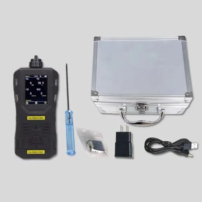 Multigas Detector LEL, O2, CO, H2S 4-Gas Portable Analyzer IN STOCK