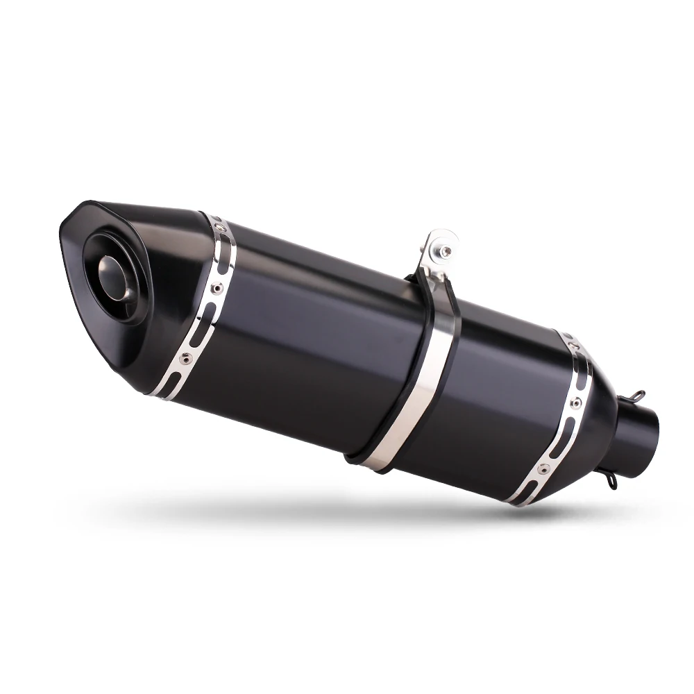 51mm Universal Motorcycle Exhaust Muffler Pipe 470mm with DB Killer For GSX150R GSXR150 GSXR125 CBR150R FZ150 R15V3