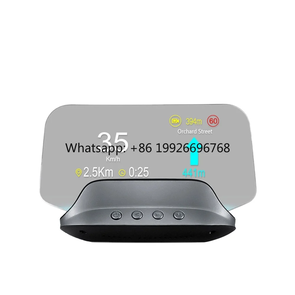 

Wins C3 Easy Plug OBD2+GPS+Navigation Head up Display Mirror Board Car HUD with LCD Water Temperature Display