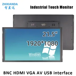 21.5 Inch Open Frame Monitor 1920*1080 HD Industrial Capacitive Touch Screen Display With BNC AV HDMI VGA USB Interface