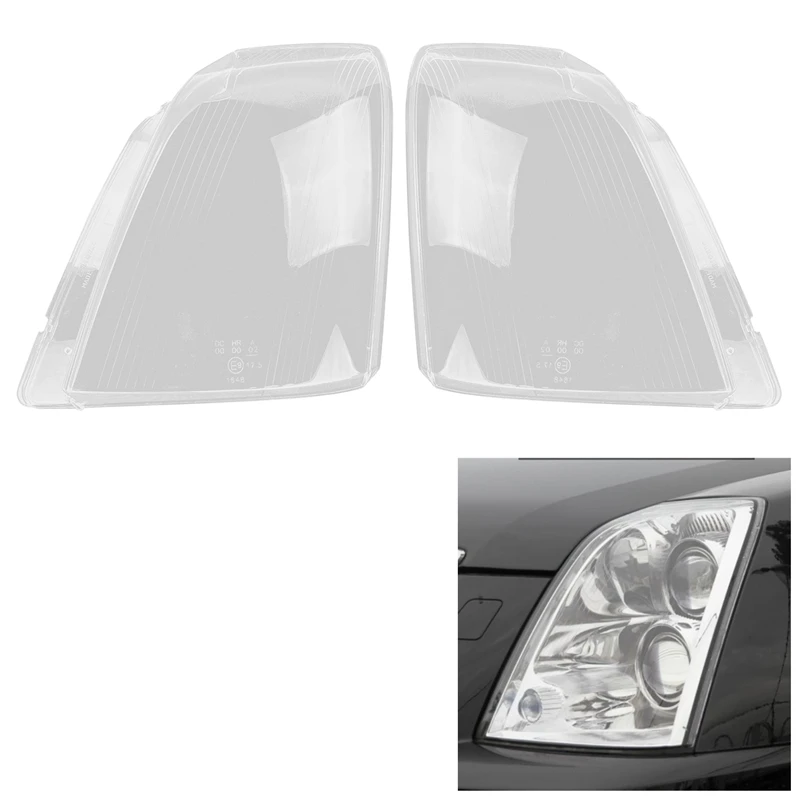 Untuk Cadillac SLS 2007-2011 lampu depan kiri + kanan lampu depan Shell Lamp Shade lensa transparan penutup lampu depan