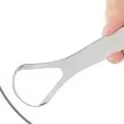 

Скребок для языка из нержавеющей стали, очиститель свежего дыхания, инструменты для ухода за полостью рта с покрытием для языка