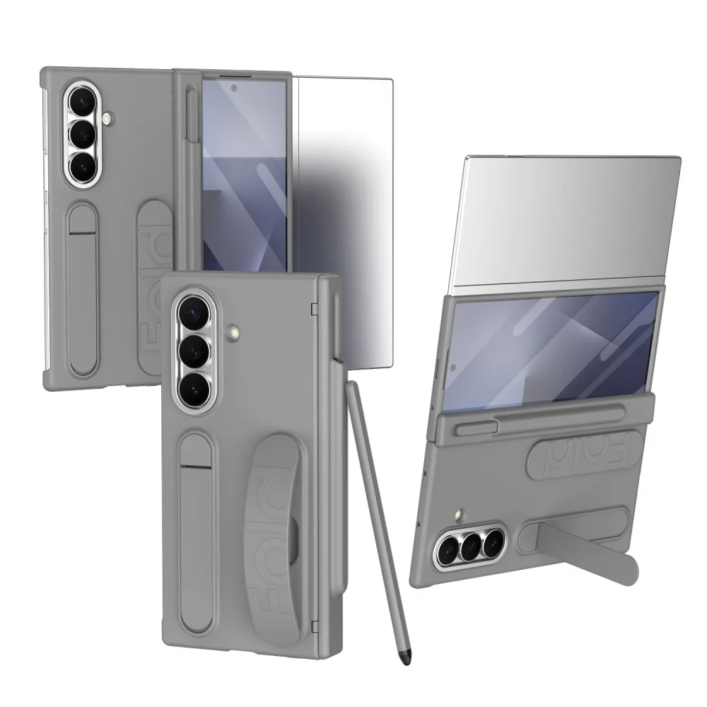 

Wristband Bracket Phone Case For Samsung Galaxy Z TriFold Tri-Fold Front Protection Film PC Hard Shell Protection Hinge Cover