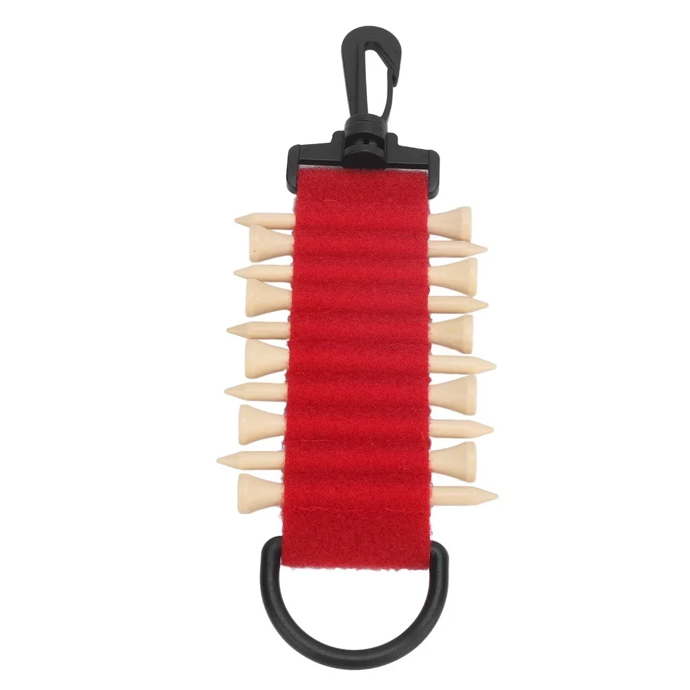 11pcs Nylon Material Golf Tee Holder Lightweight Design Clip-On Carabiner Golf Tee Carrier Hanging Style Portable Holder
