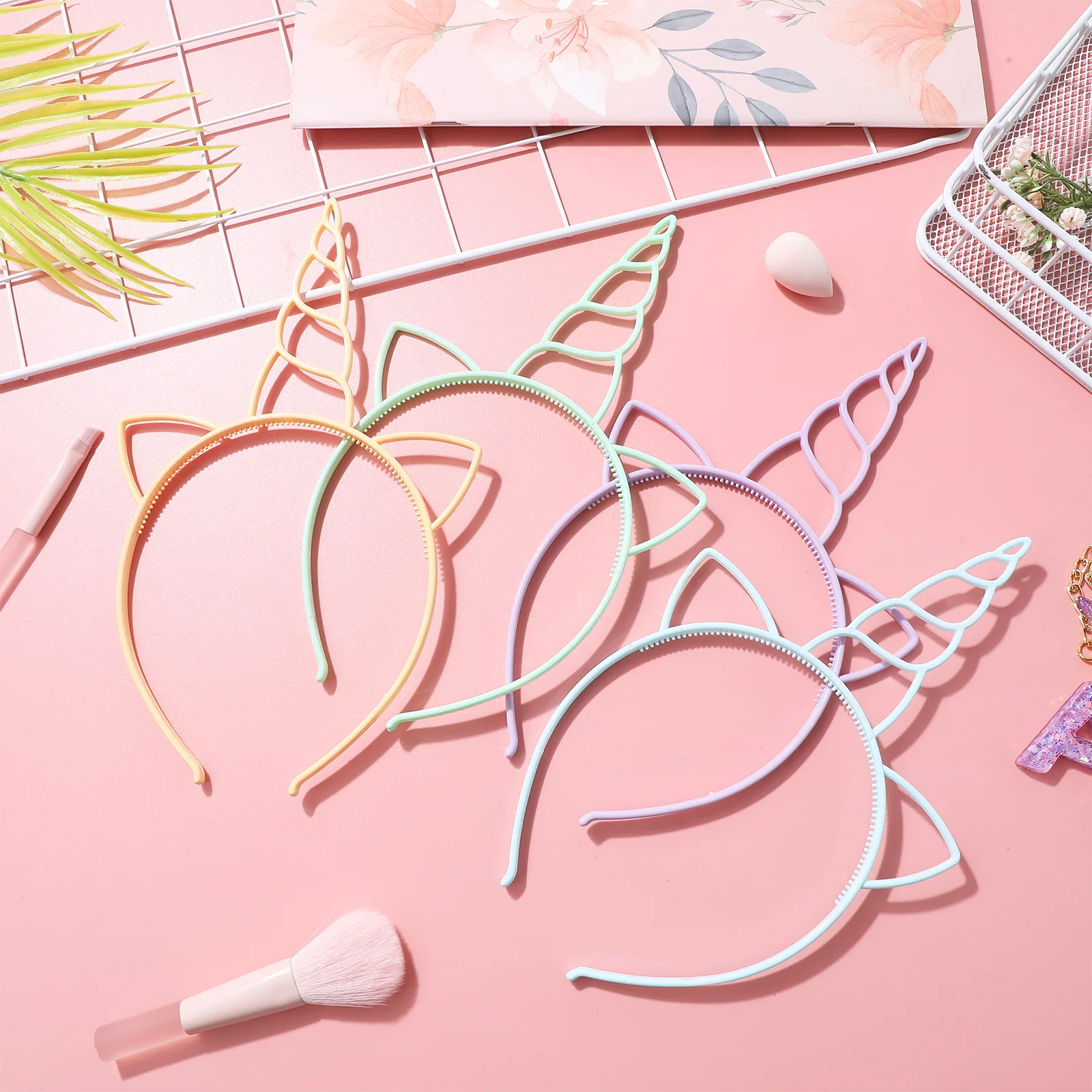 

12 шт., повязка на голову с обручем для детей, флуоресцентный легкий фестиваль, день рождения, косплей, гренадин, украшение, костюм, подарок