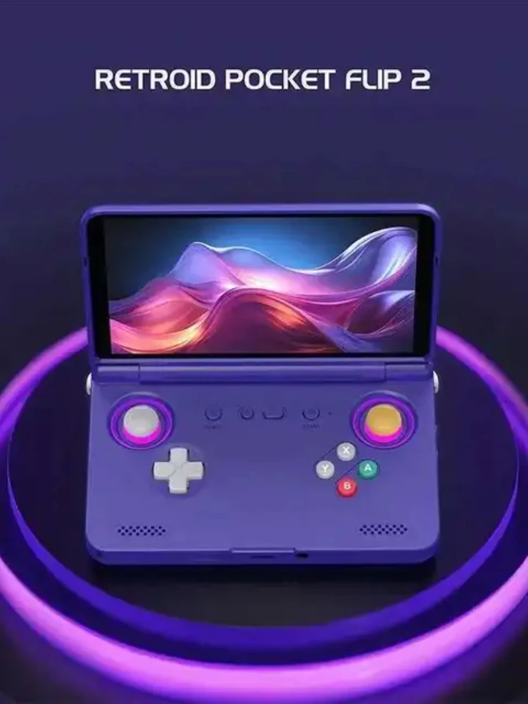 Retroid Pocket Flip 2 RP Flip 2 Retro Handheld Game Console Video Game Console 5.5''AMOLED Touch Screen PSP PS2 SD865 Android13