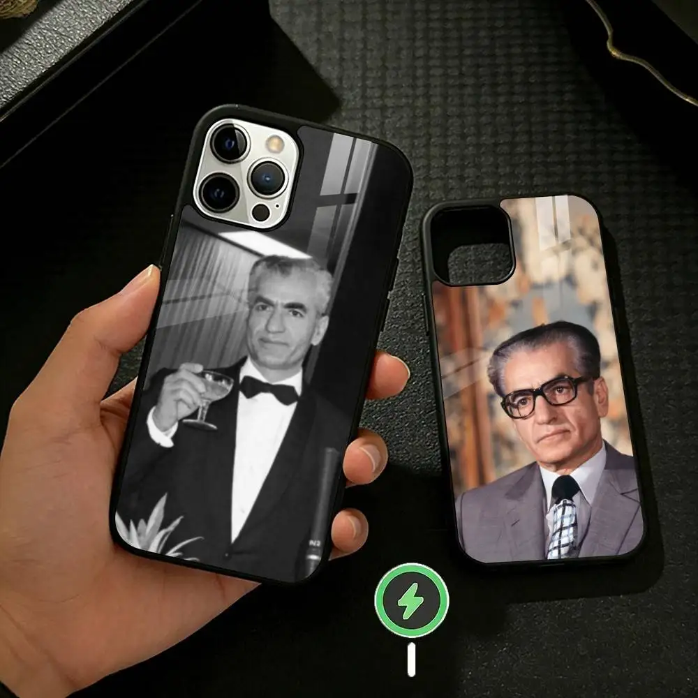 

Mohammad Reza Pahlavi Iran Phone Case For iPhone 17,16,15,14,13,12,Plus,Pro,Max For Magnetic Wireless Charge