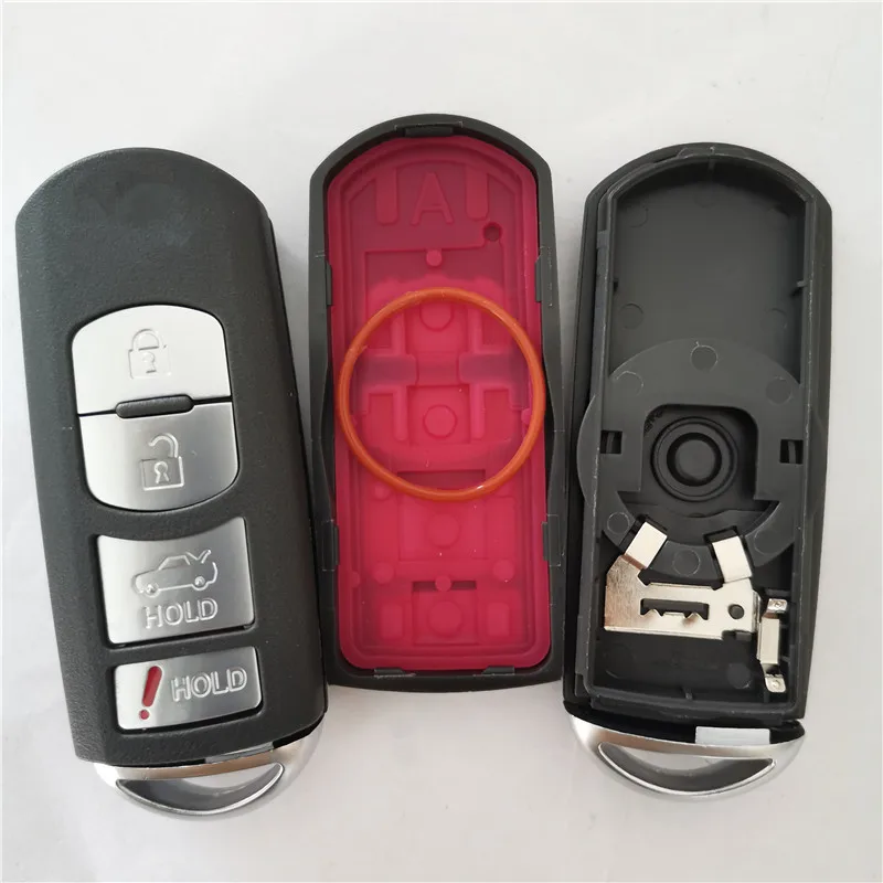 

Чехол с 4-кнопочным смарт-ключом дистанционного управления для Mazda X-5 Summit Axela Atenza M3 M6, чехол с автоматическим дистанционным управлением