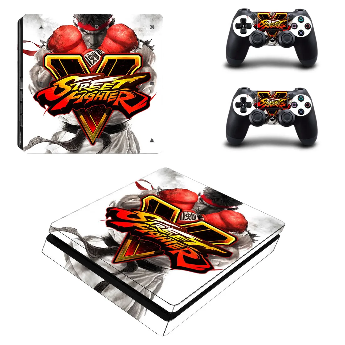 Straatvechter Ps4 Slanke Skin Sticker Sticker Cover Protector Voor Console En Controller Skins Vinyl