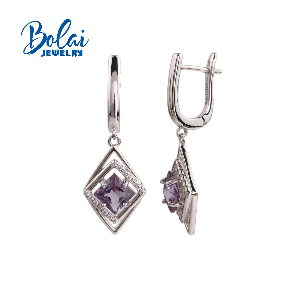 

Серьги из стерлингового серебра 925, меняющие цвет, синтетический Александр, нано-подарок для женщин, подарок на день рождения