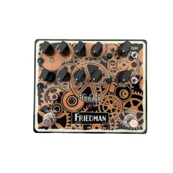 LY-ROCK FREDMAN Guitar Distortion Effect Pedal BE-OD Double Channel Manual Rock Heavy Distortion Pedal Effect,True Bypass