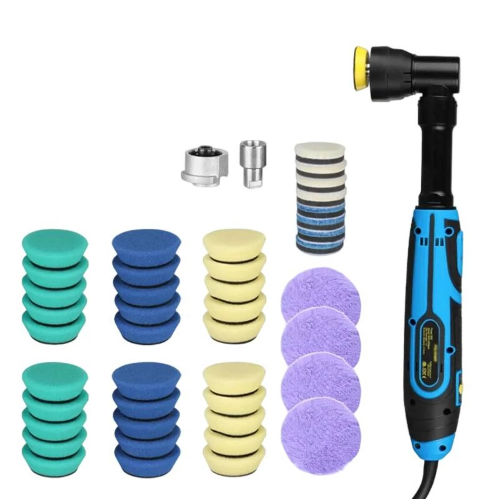 Car Polisher Polisher Variable Speed Car Polisher Polishing Machine with Pads Anti-Slip Sander Lightweight for Diyers