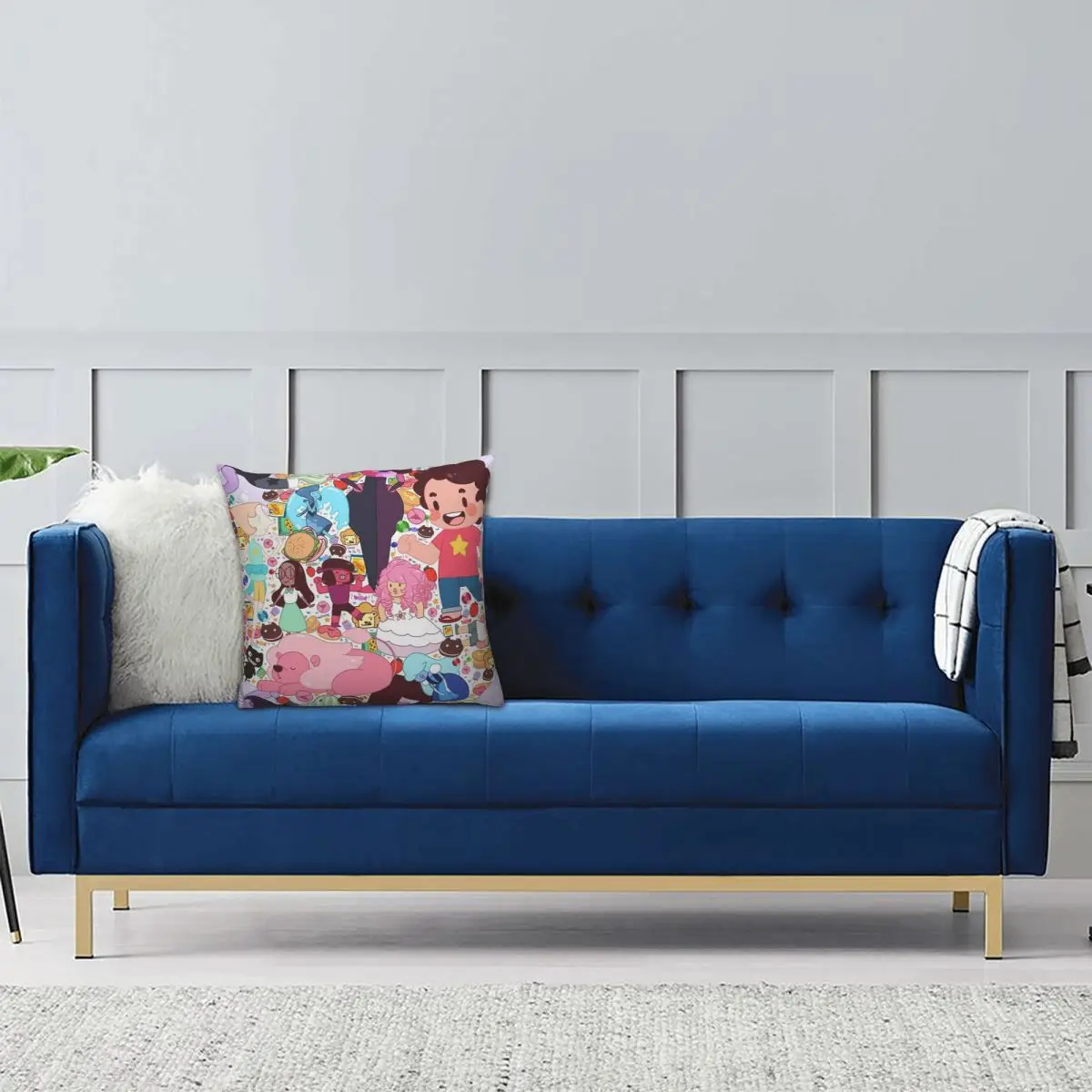 Funny Anime Steven Universe Square Pillowcase Pillow Cover Cushion Zip Decorative Comfort Throw Pillow for Home Bedroom