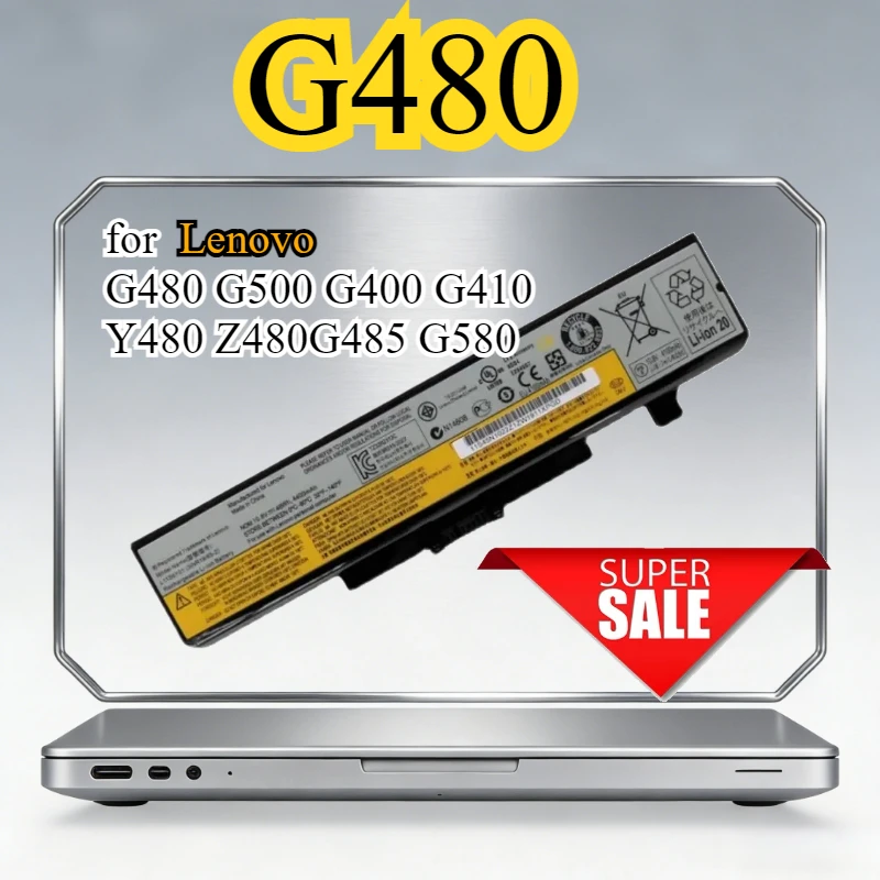 

Rechargeable Battery Compatible for Lenovo G480 G500 G400 G410 Y480 Z480 G485 G580
