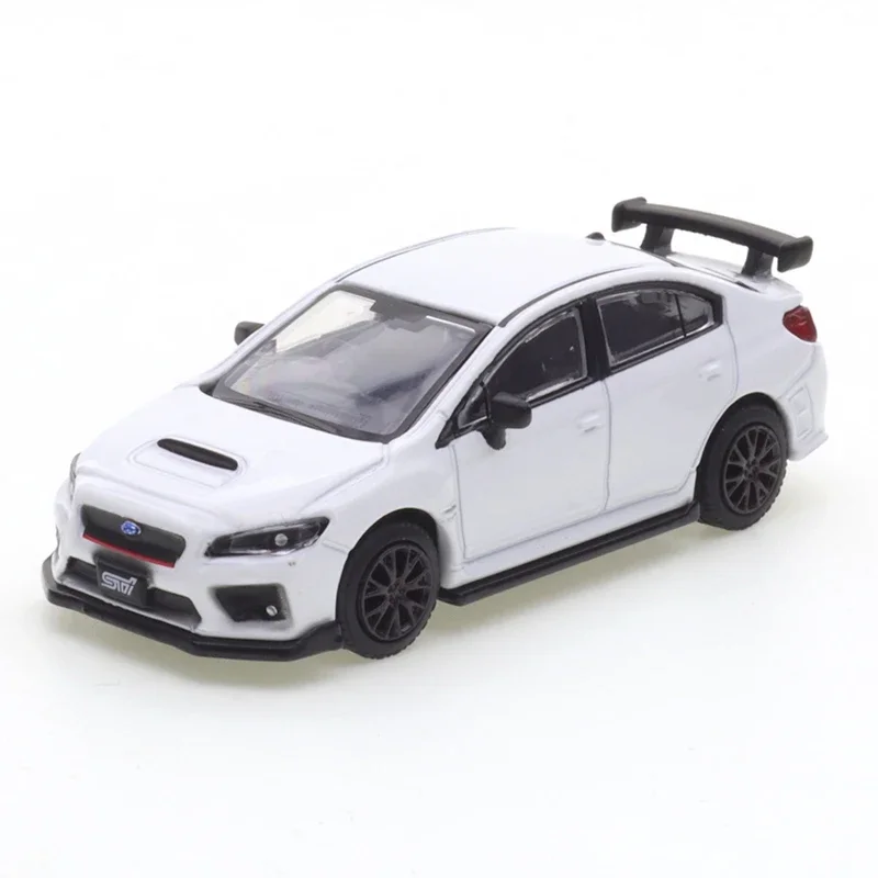 JKM 1/64 Subaru WRX STI zabawki ze stopu samochód silnikowy odlewany Metal Model prezent świąteczny dla dzieci zabawki dla chłopców