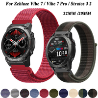 Strap For Zeblaze Vibe 7 Pro/Zeblaze Stratos 2 3 Watch Band Bracelet 22/20mm Nylon Wristband For Zeblaze GTR GTS 2 Accessories
