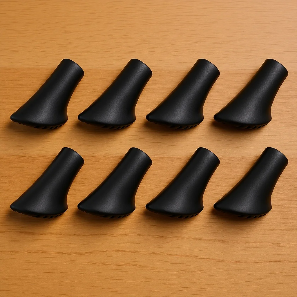 

8pcs Silicone Trekking Pole Tips Wear-Resistant Replaceable Hiking Stick Covers For Cement Steep Roads Crutch Accessories
