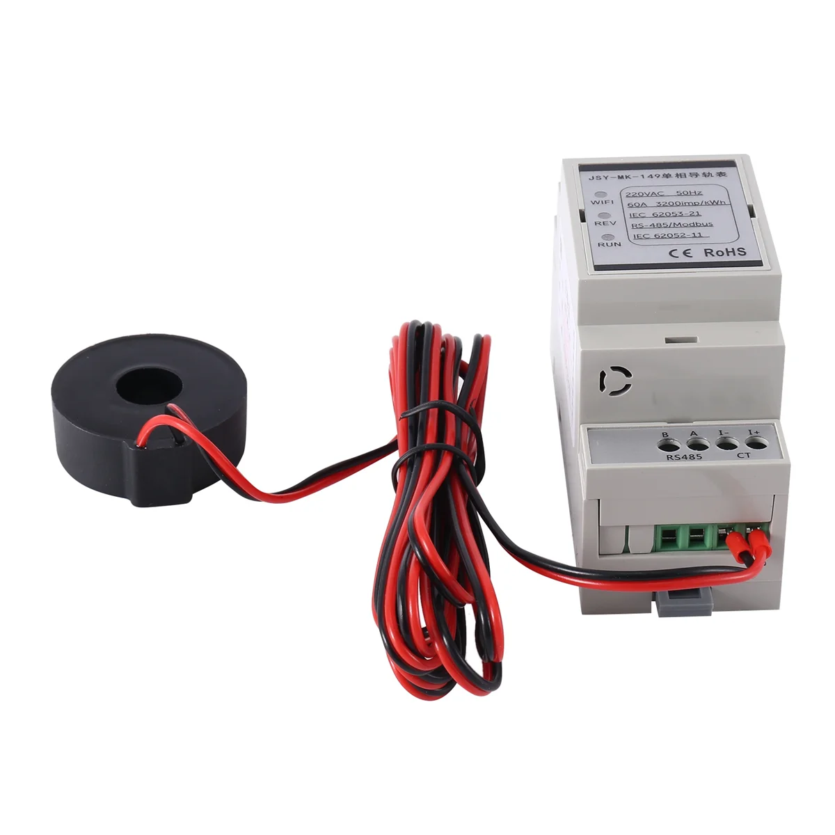 

ABBH-AC Electric Power Kwh Wattmeter Voltmeter Ammeter Digital Voltage Meter Din Rail Energy Meter 9.5mm Closed