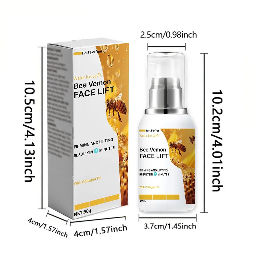 Bee Venom Face and Neck Cream, Moisturizing, Easy to Absorb, Long-Lasting Nourishment, Anti-Dryness, Suitable for All Skin Types, Unisex, Hypoallergenic, Perfect Gift