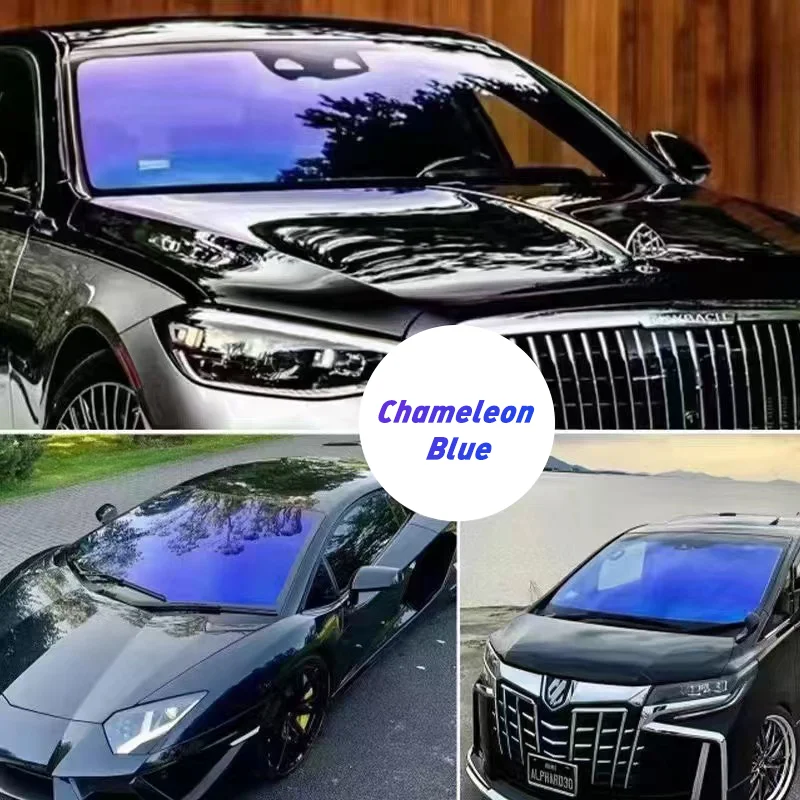 

1mX152cm 80% Chameleon Film Car Windscreen Tint Front Window Foil High Insulation Color Change Sun Solar Sticker Protector