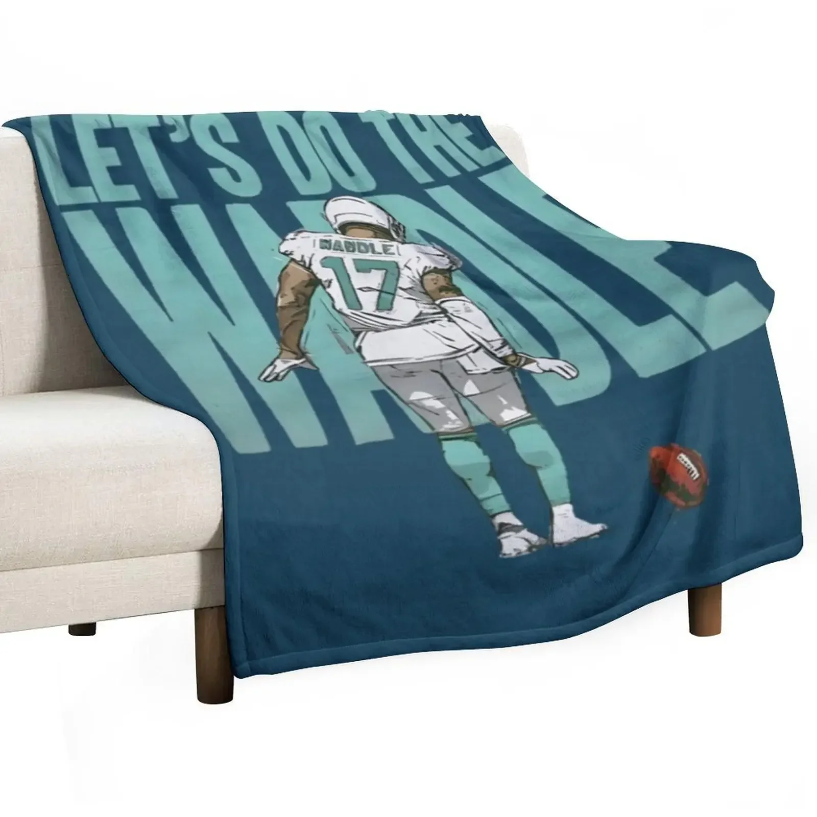 

Jaylen Waddle lets do the Waddle dance Throw Blanket Retros Polar Summer Blankets