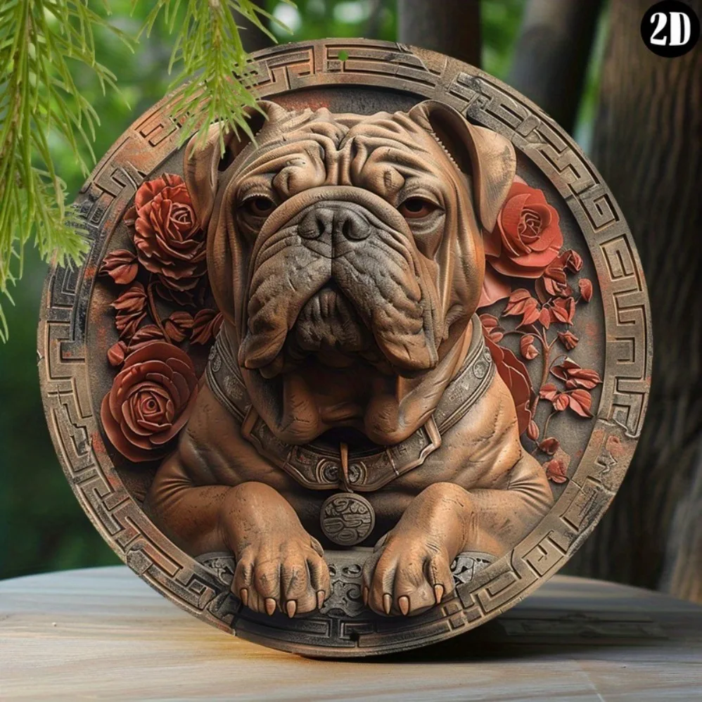 

8x8" Vibrant Shar Pei Aluminum Sign - Durable Outdoor Decor, Unique Father's Day Gift Idea for Dog Lovers, Weather-Resistant