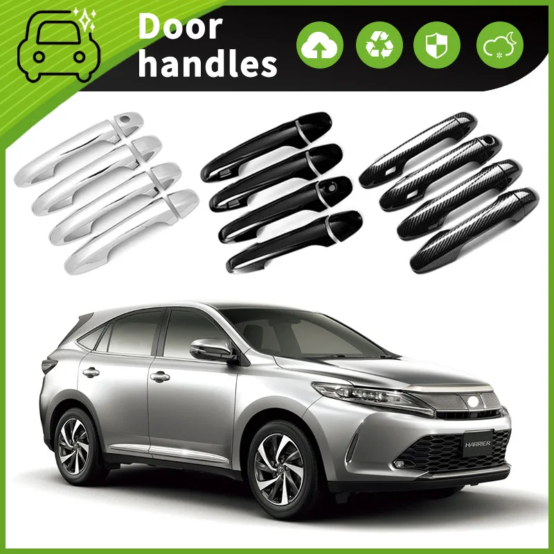 Suitable for 14-20 Toyota Ling Harrier XU60 Door Handle Door Bowl Handle Scratch Resistant Accessories