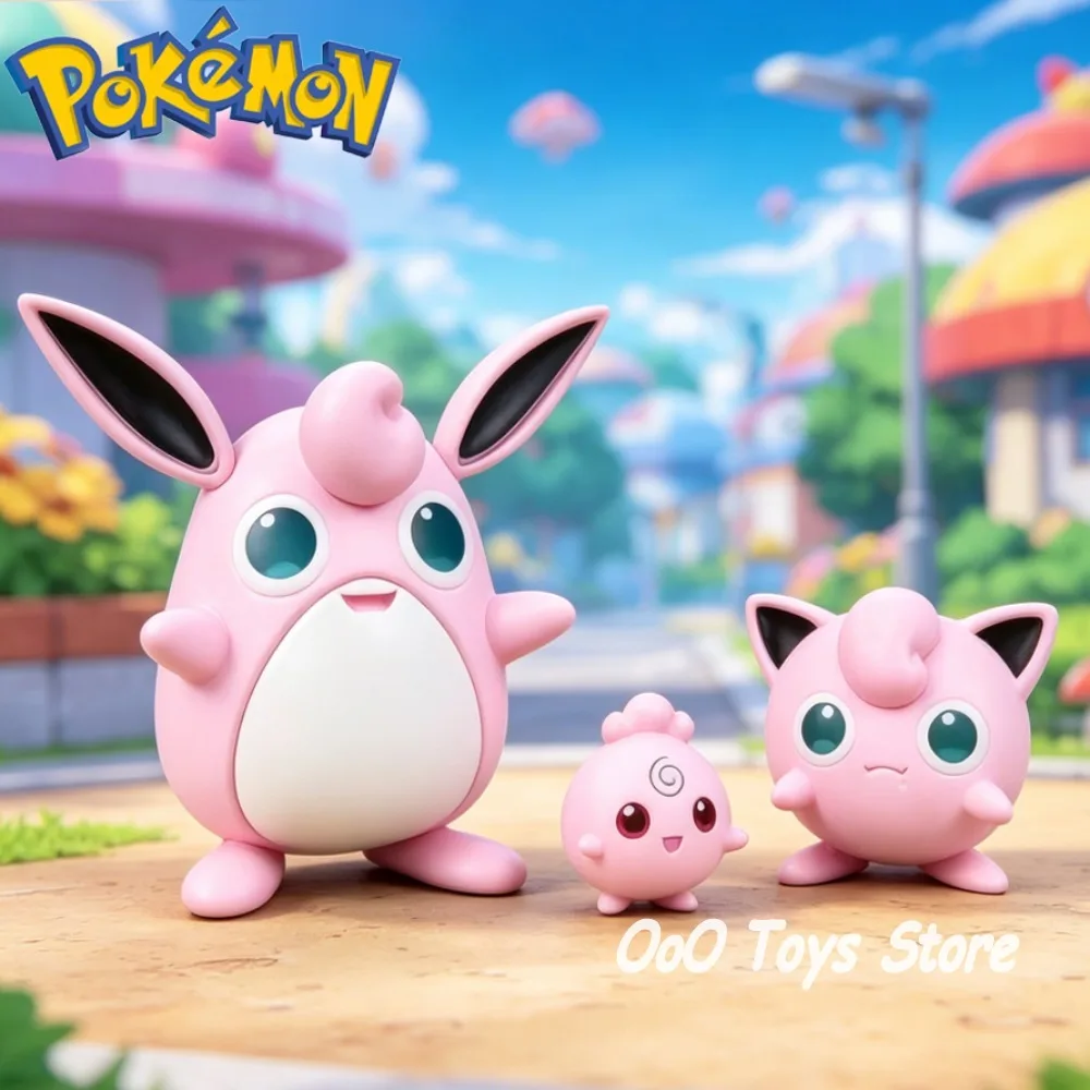 Anime Pokemen Figure Jigglypuff Combination Action Figures Pvc Statue Desktop Ornamen Collection Model Toys Gifts 2-5.5cm