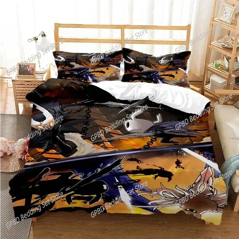 

Hollow Knight Fashion Digital Comfortable Duvet Quilt Cover Pillowcase Bedding Set Children Bedroom Decoration Home Textile