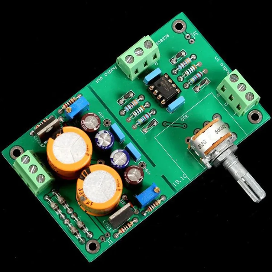 

(Latest Upgrade Version) PCB Board / ALPS16 / ALPS27 NE5532 ±15V Fully Direct-coupled Dual OP Amp Pre-stage Preamplifier Board