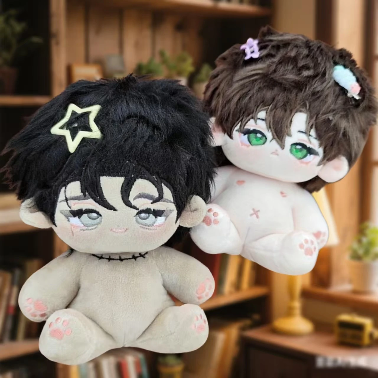 Los perros de Sisyphus Pyo Guwon Heo Jinwoo 20cm muñeco de peluche Lezhin Comics coreano Manhwa lindo bebé cambiar ropa regalo