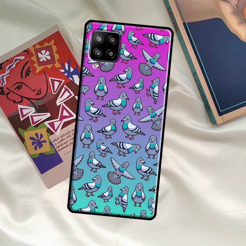 Pigeons Doves Bird Birds Flock Animal Cover For Samsung Galaxy A14 A34 A54 A12 A22 A32 A52 A72 A13 A23 A33 A53 A52S A71 A51 Case