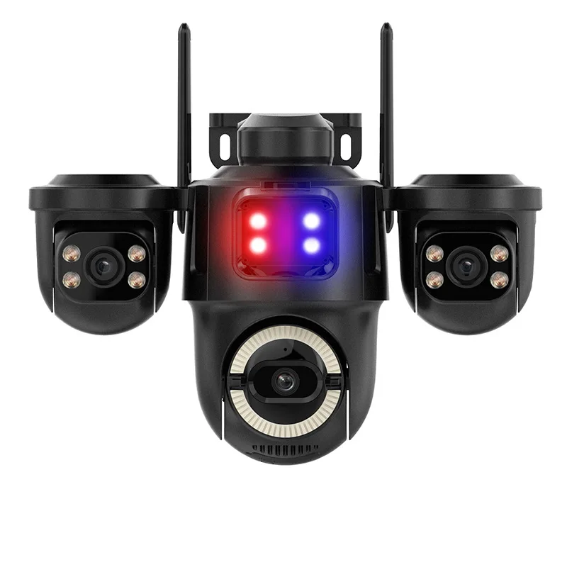 

iCsee APP 9MP Triple Lens Full Color Wireless PTZ IP Dome Camera AI Humanoid Detection Home Security CCTV Baby Monitor