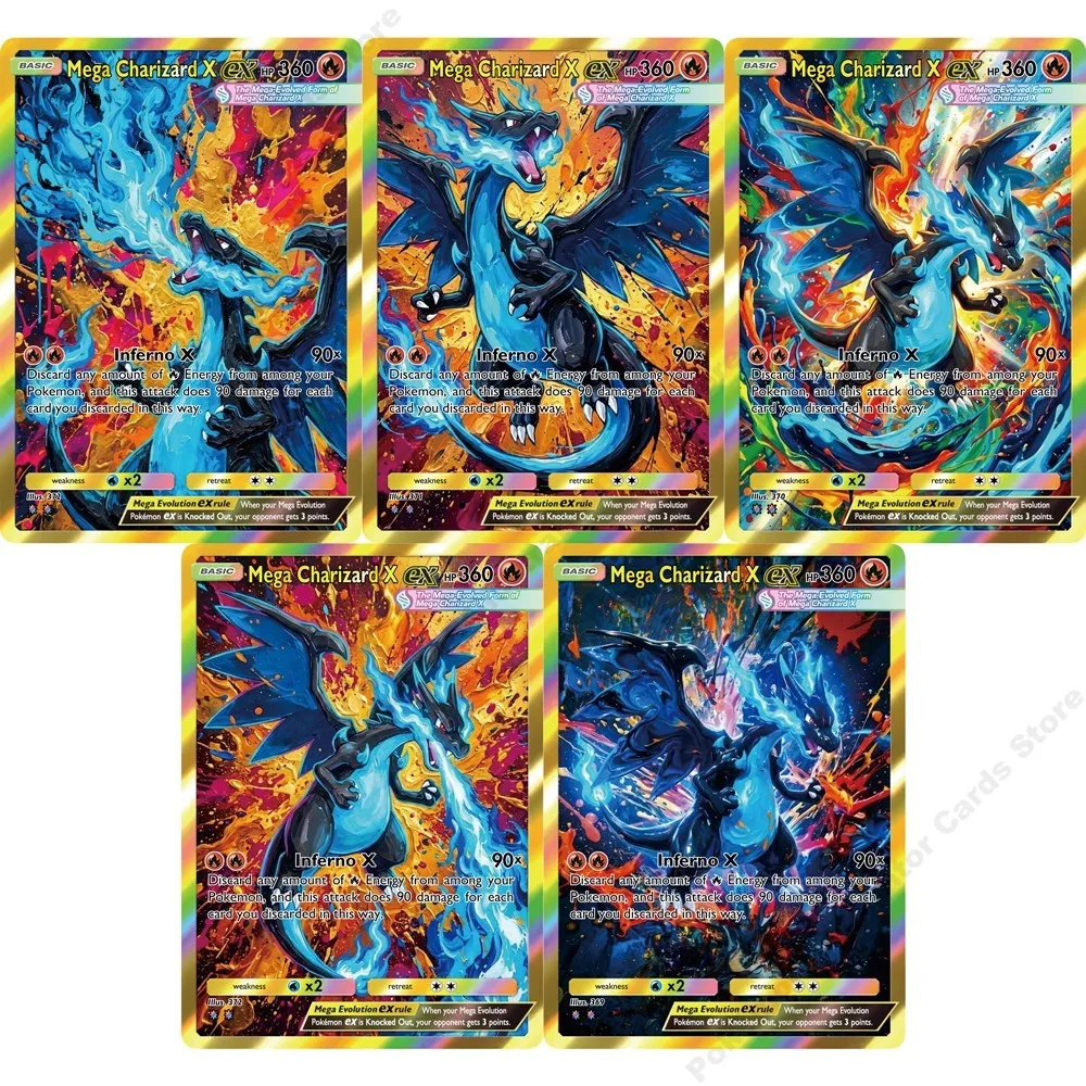 5Pcs Pokemon Cards …