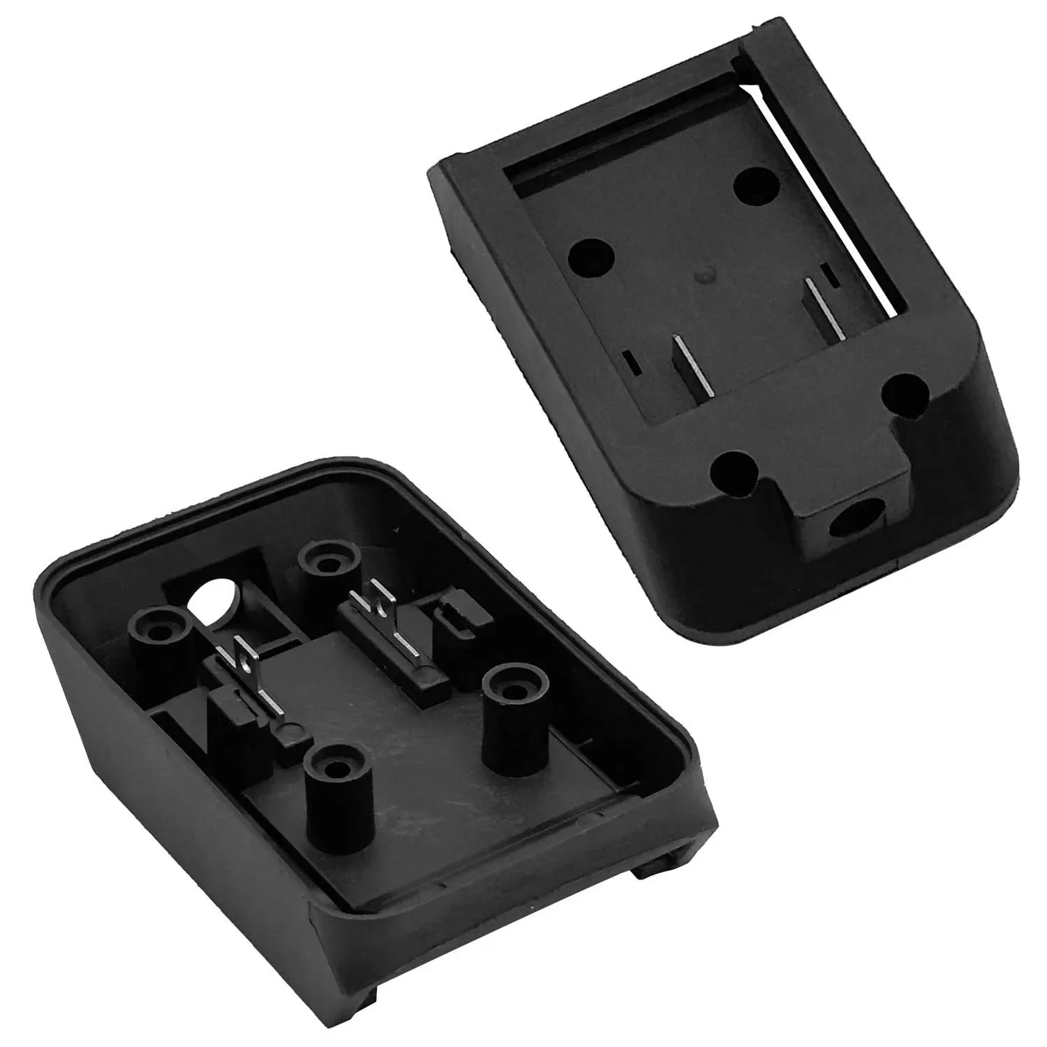 Replacement For Old Battery Black Terminal Block Replacement Part Solder Pins Mounting Bracket Compact Design Plastic Housing