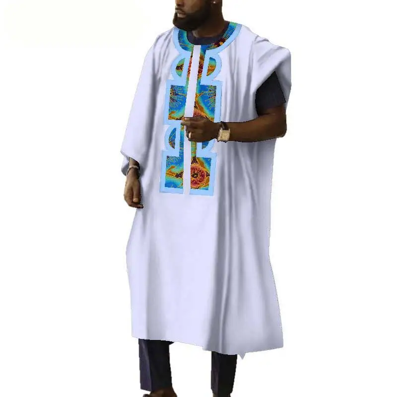 Men Wear African Clothes for Men Dashiki Embroidery Men Outfit Long Sleeve Shirt  Robes  Boubou Muslim Clothing Party Attire New