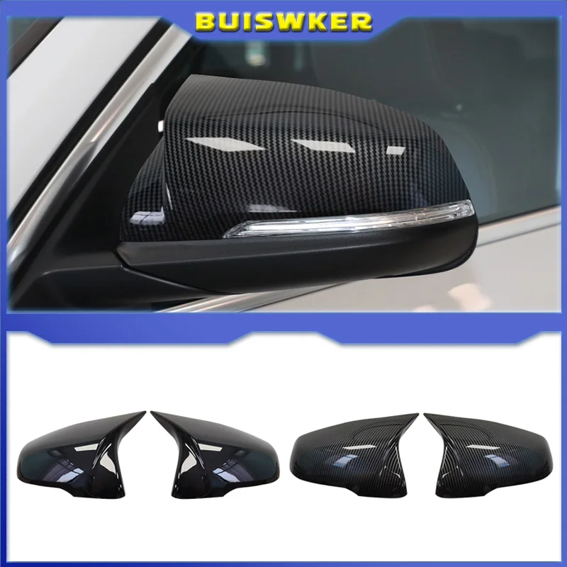 

1 Pair Replacement Carbon Mirror Cover Caps For BMW X1 F48 X2 F39 Z4 G29 2GT F45 F46 F52 F40 Toyota Supra