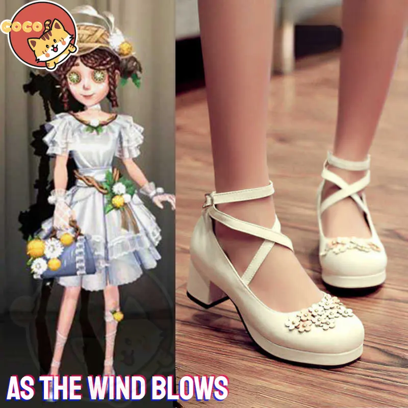 CoCos Game Identity V As The Wind Blows Gardener Cosplay Shoes Game Identity V Emma Woods Cosplay Role Play Any Size Shoes