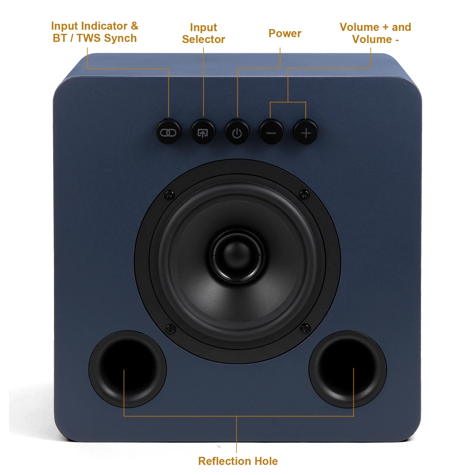 

5.25 Inch Professional Active Wireless Home And Room Speaker With 2 RCA Input