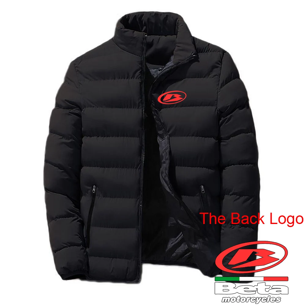 

2024 Beta Racing Motocross Motorcycle Men New Autumn and Winter Printing Stand Collar Cotton-padded Jacket Warm Coats Tops