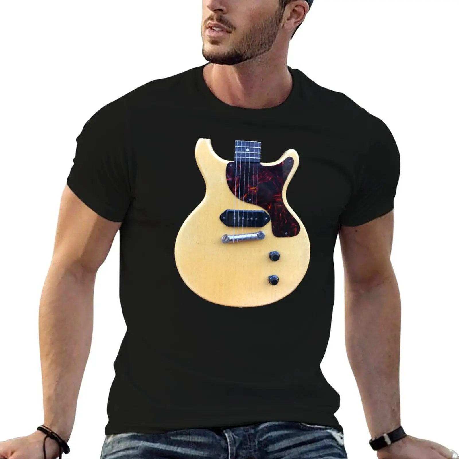 

1959 Gibson Les Paul Junior TV Model T-Shirt t shirts with prints men t shirt cotton 100% T-Shirt