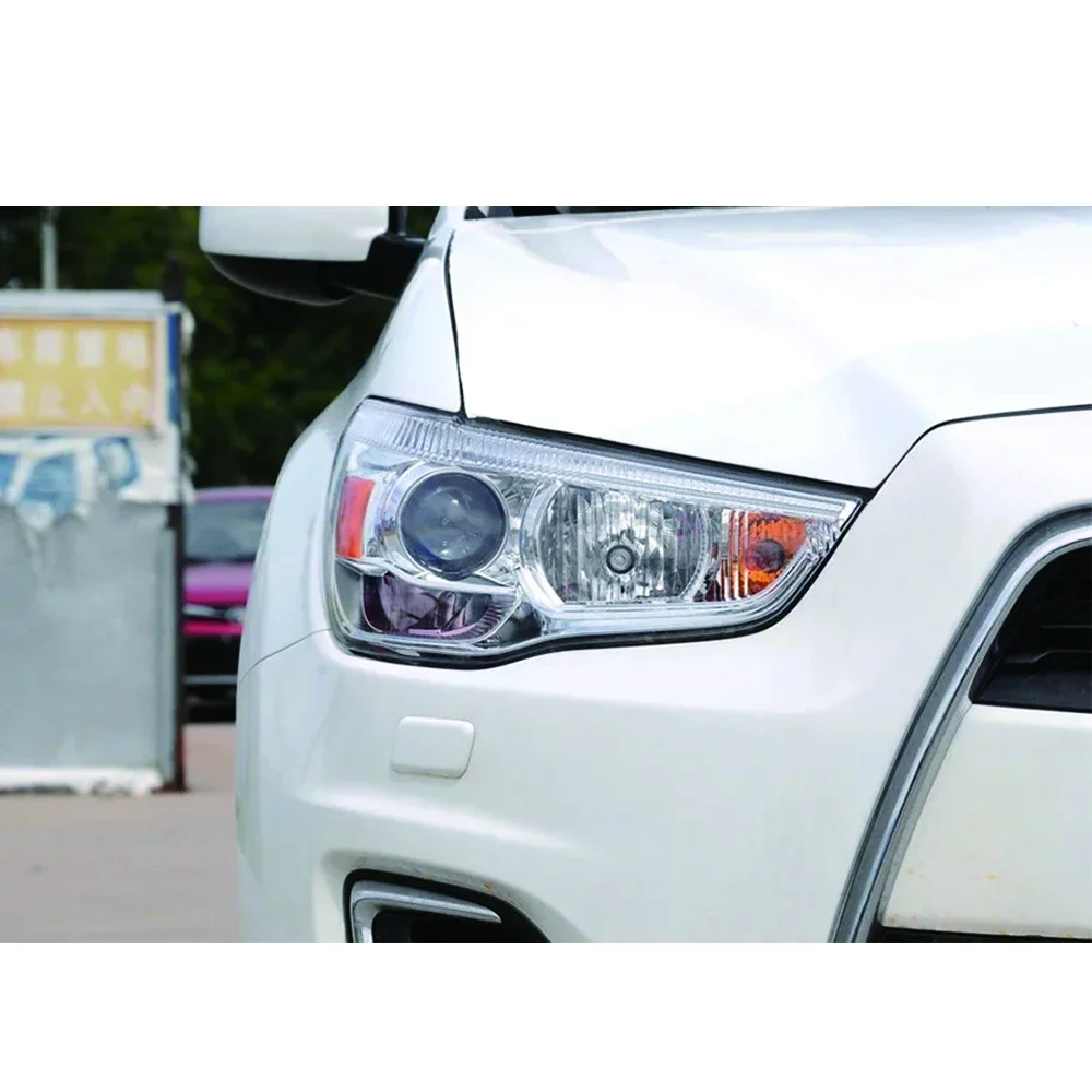 For Mitsubishi ASX 2013~2019 Front Car Protective Headlight Glass Lens Cover Shade Shell Auto Transparent Light Housing Lamp